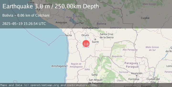 Map of POTOSI, BOLIVIA