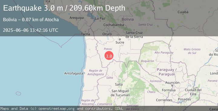 Map of POTOSI, BOLIVIA