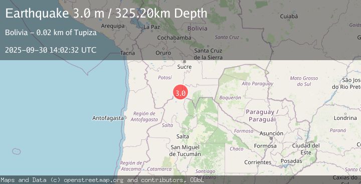 Map of POTOSI, BOLIVIA