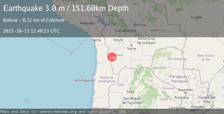 Map of POTOSI, BOLIVIA