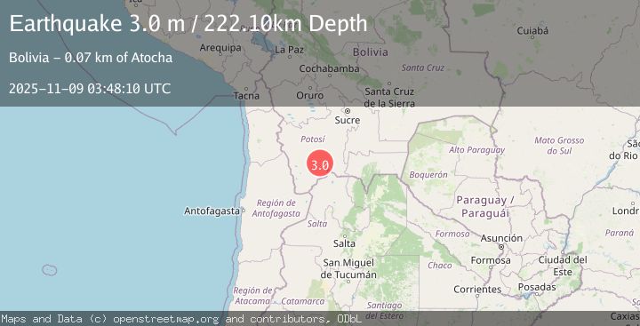 Map of POTOSI, BOLIVIA