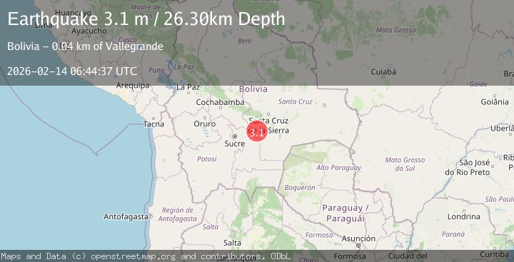 Map of SANTA CRUZ, BOLIVIA