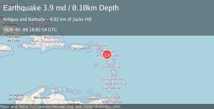 Map of ANTIGUA AND BARBUDA REGION