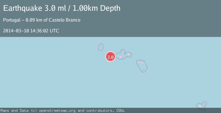 Map of AZORES ISLANDS, PORTUGAL