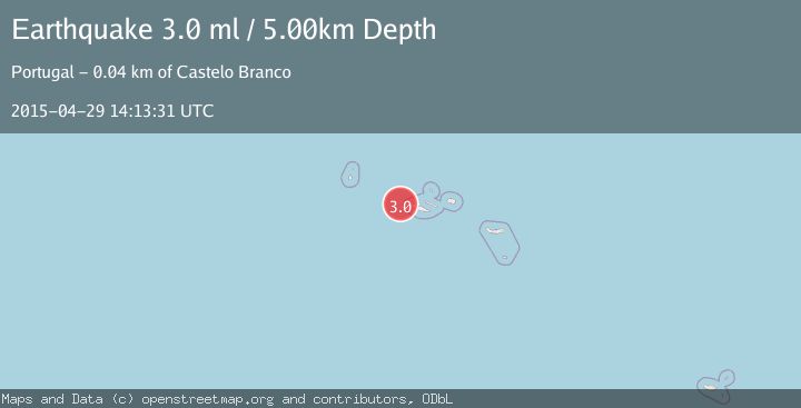 Map of AZORES ISLANDS, PORTUGAL