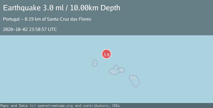 Map of AZORES ISLANDS REGION