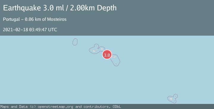 Map of AZORES ISLANDS, PORTUGAL