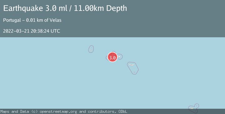 Map of AZORES ISLANDS, PORTUGAL