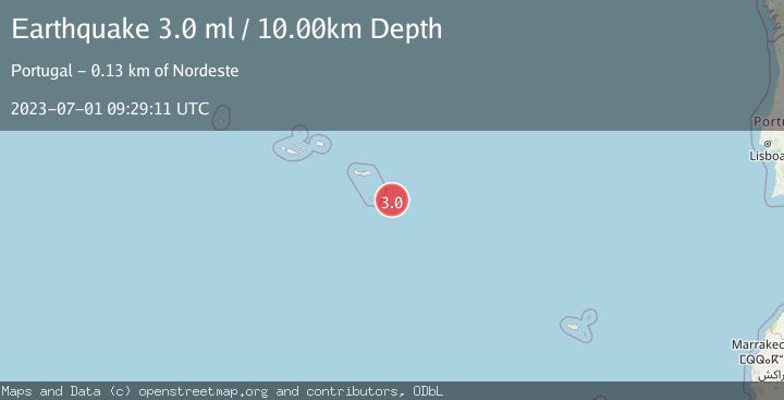 Map of AZORES ISLANDS REGION