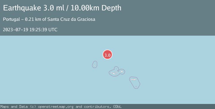 Map of AZORES ISLANDS REGION