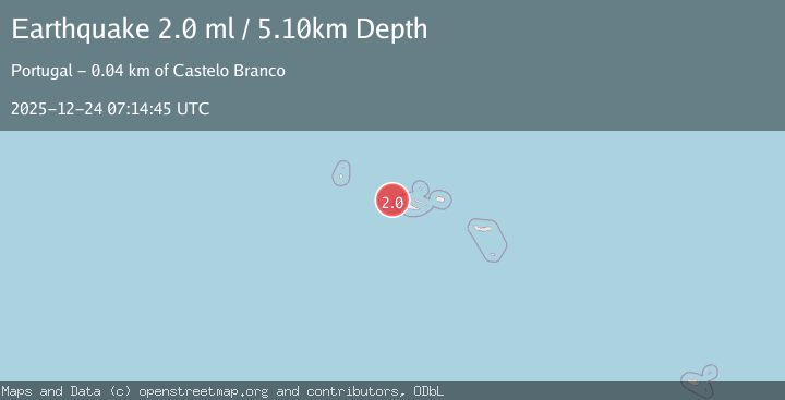 Map of AZORES ISLANDS, PORTUGAL