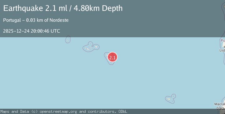 Map of AZORES ISLANDS REGION