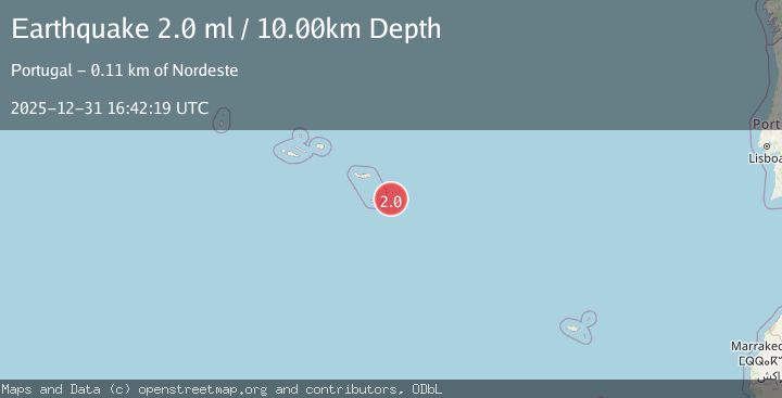 Map of AZORES ISLANDS REGION