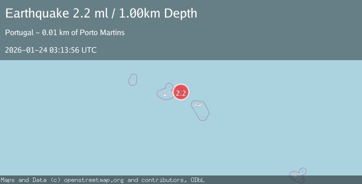 Map of AZORES ISLANDS, PORTUGAL