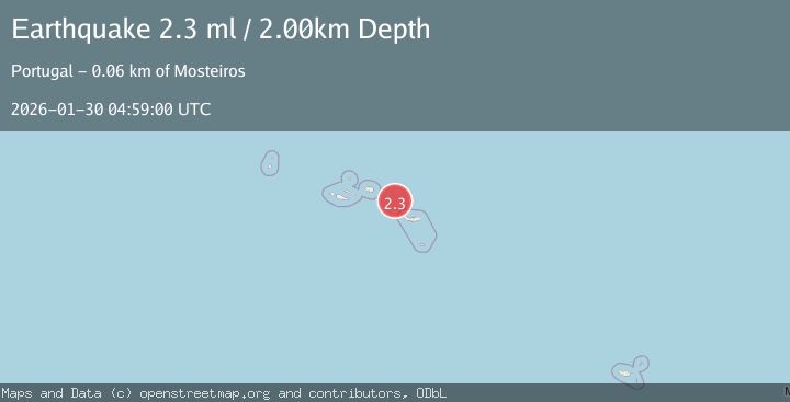 Map of AZORES ISLANDS, PORTUGAL