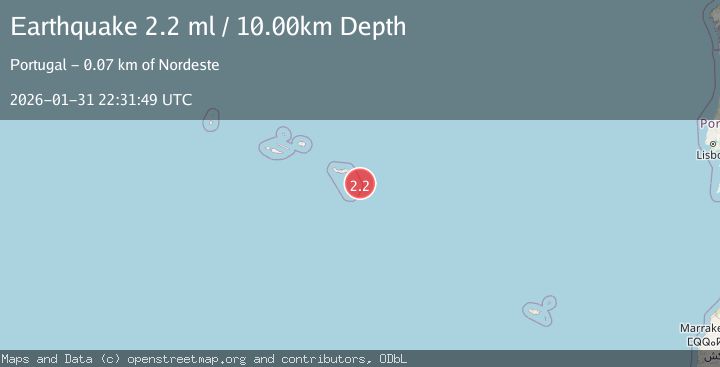 Map of AZORES ISLANDS REGION