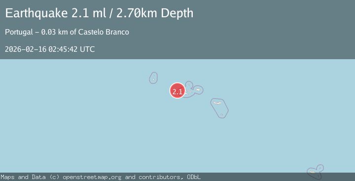 Map of AZORES ISLANDS, PORTUGAL