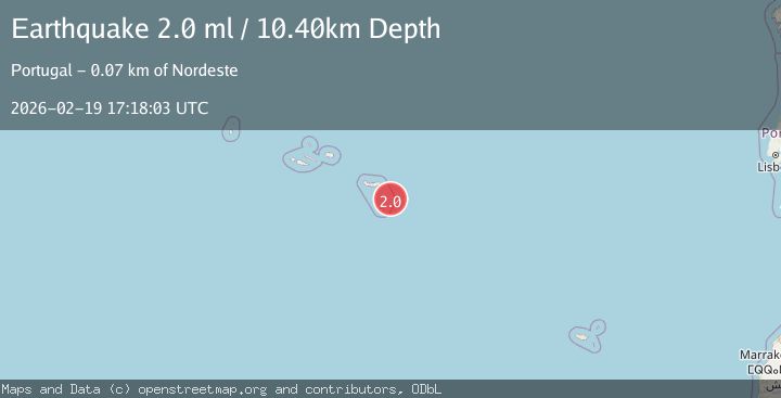 Map of AZORES ISLANDS REGION