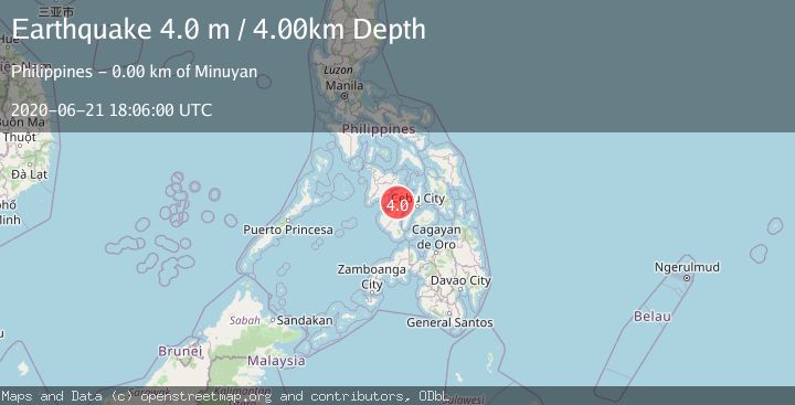 Map of NEGROS- CEBU REG, PHILIPPINES