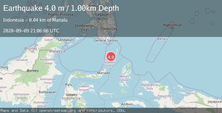 Map of KEPULAUAN SANGIHE, INDONESIA