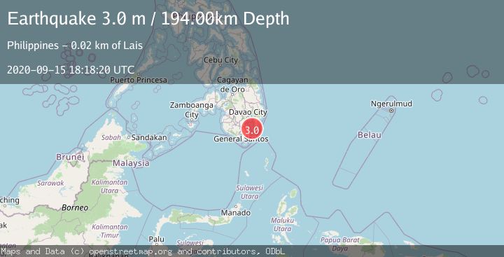 Map of MINDANAO, PHILIPPINES