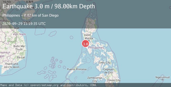 Map of LUZON, PHILIPPINES