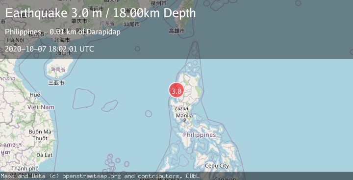 Map of LUZON, PHILIPPINES