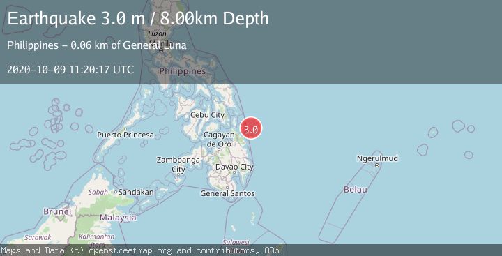 Map of MINDANAO, PHILIPPINES