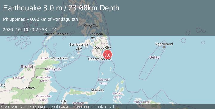 Map of MINDANAO, PHILIPPINES