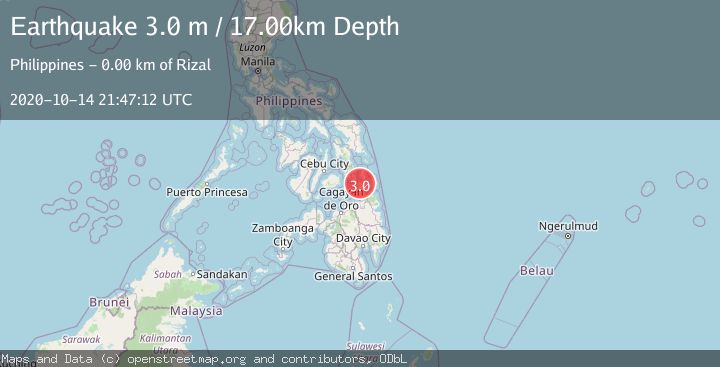 Map of MINDANAO, PHILIPPINES
