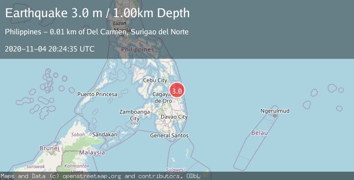 Map of MINDANAO, PHILIPPINES