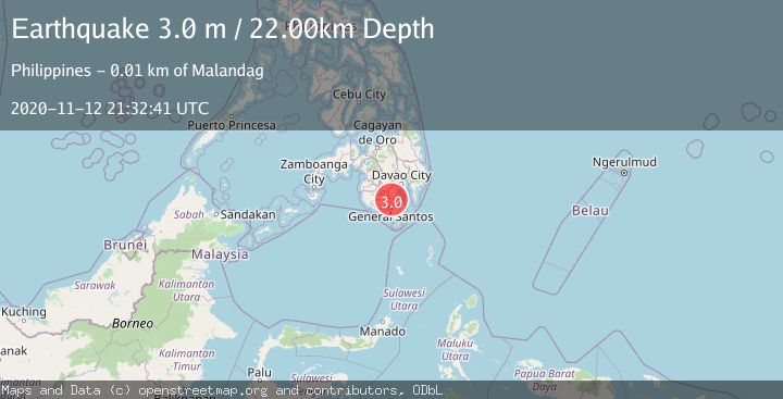 Map of MINDANAO, PHILIPPINES