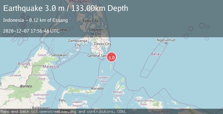 Map of MINDANAO, PHILIPPINES