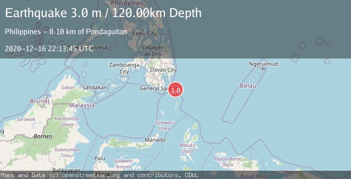 Map of MINDANAO, PHILIPPINES