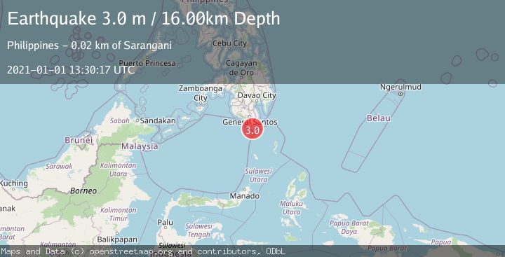 Map of MINDANAO, PHILIPPINES