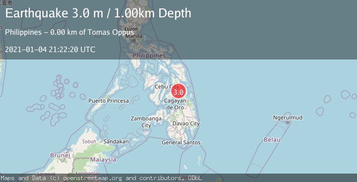 Map of LEYTE, PHILIPPINES
