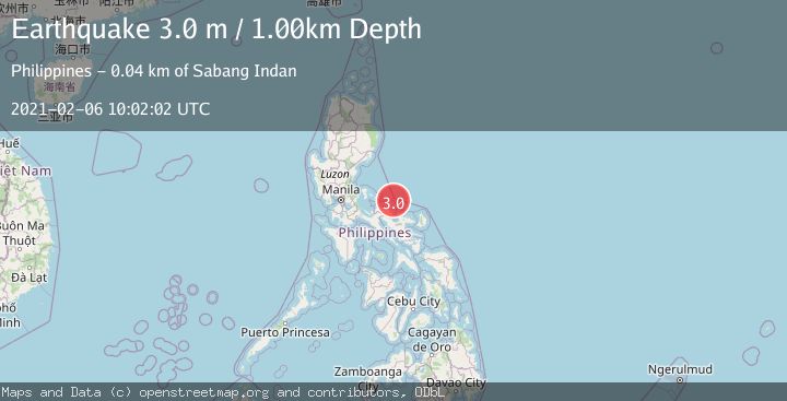 Map of LUZON, PHILIPPINES