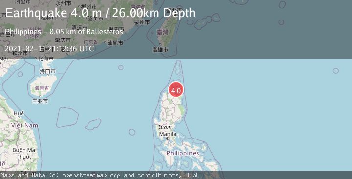 Map of LUZON, PHILIPPINES