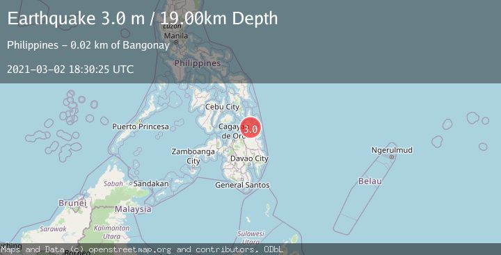Map of MINDANAO, PHILIPPINES