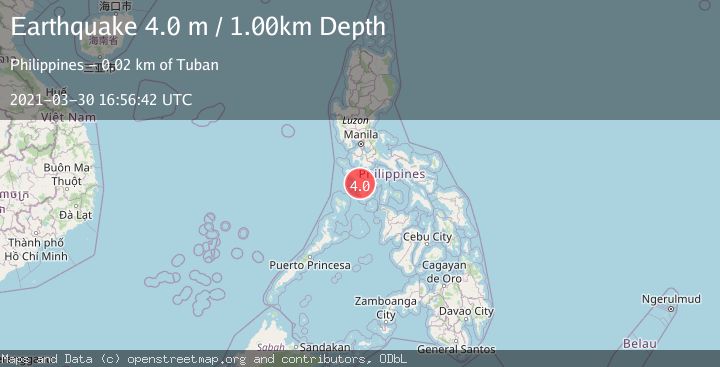Map of MINDORO, PHILIPPINES