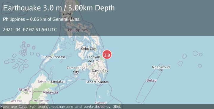 Map of MINDANAO, PHILIPPINES
