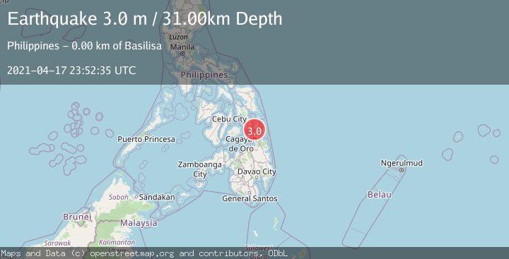 Map of MINDANAO, PHILIPPINES