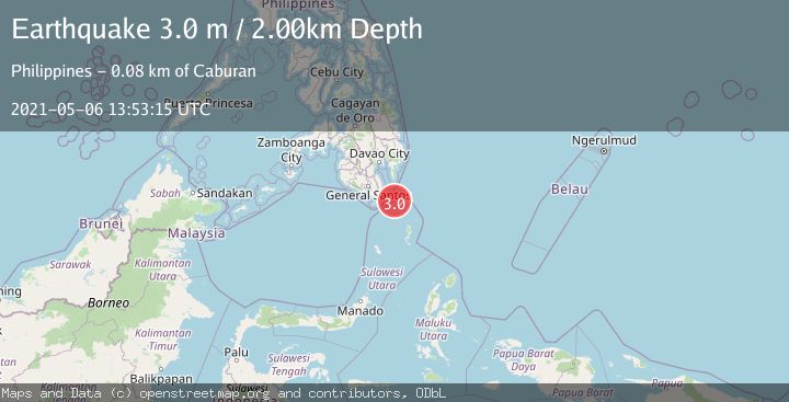 Map of MINDANAO, PHILIPPINES