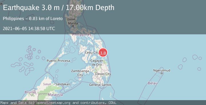 Map of LEYTE, PHILIPPINES