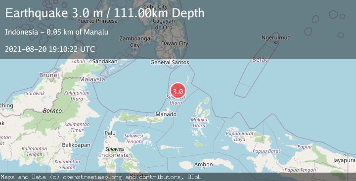 Map of KEPULAUAN SANGIHE, INDONESIA
