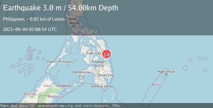Map of LEYTE, PHILIPPINES