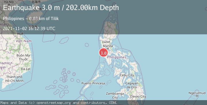 Map of LUZON, PHILIPPINES