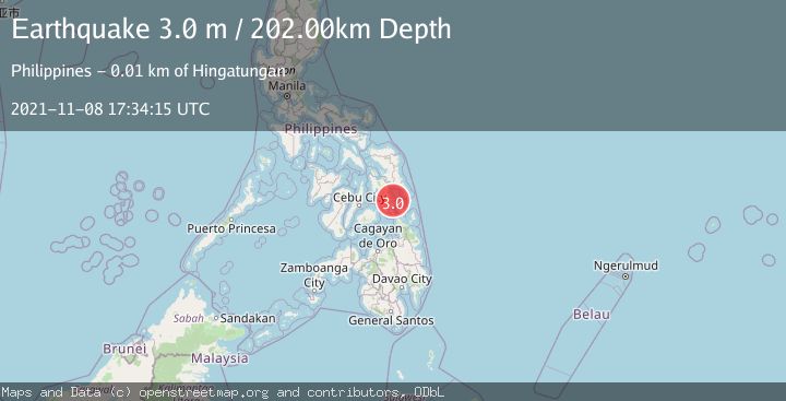 Map of LEYTE, PHILIPPINES