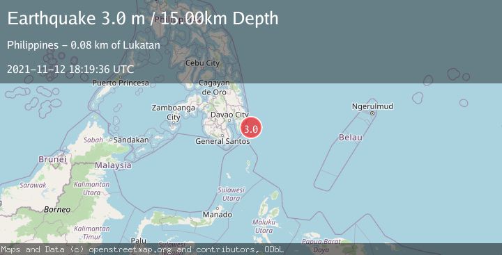 Map of MINDANAO, PHILIPPINES