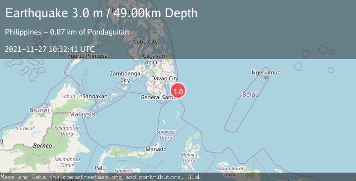 Map of MINDANAO, PHILIPPINES